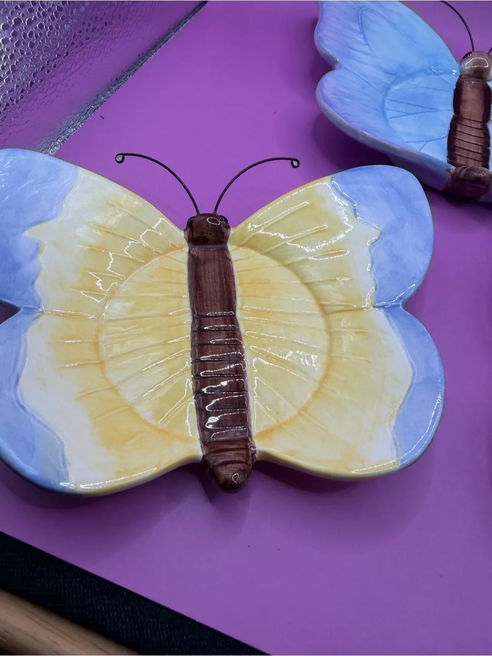Set of 3 Butterfly Plates